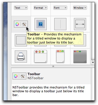 NSToolbar